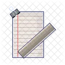 Paper and ruler  Icon