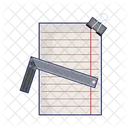 Paper and ruler  Icon