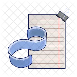 Paper and ruler  Icon