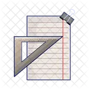 Paper and ruler  Icon