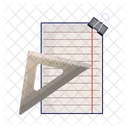 Paper and ruler  Icon
