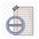 Paper and ruler  Icon