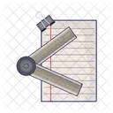 Paper and ruler  Icon