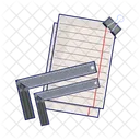Paper and ruler  Icon