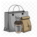 Paper Bag Coffee Takeout Icon
