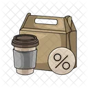 Paper Bag Coffee Takeaway Icon