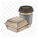 Paper Bag Coffee Cafe Icon