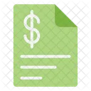 Paper Bills Invoice Investment Icon
