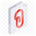 Paper Binding Clipped Paper Pages Icon