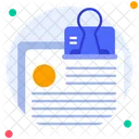 Paper Clip Document File Icon