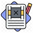 Paper Drawing Pencil Paperwork Icon
