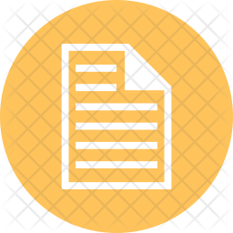 Paper File Icon - Download in Glyph Style