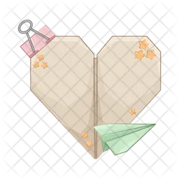 Paper heart  Icon