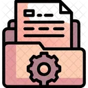 Paper In A Folder  Icon
