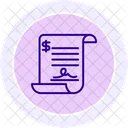 Papermoney Black Outline Icon Icon