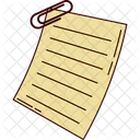 Paper Note Education Back To School Icon