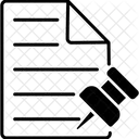 종이핀 핀 클립 아이콘
