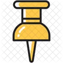Paper Pin Stationery Icon