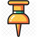 Paper Pin Stationery Icon