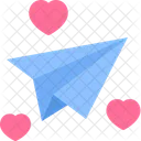 Paper Plane Love Letter Icon