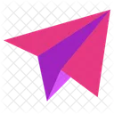 Color Paper Plane Icon