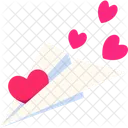 Paper Plane Heart  アイコン