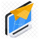 Paper Plane Folded Paper Send Message Icon