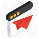 Paper Plane Folded Paper Send Message Icon