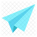 Paper Airplane Hands On Learning Close Ties Icon