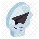 Paper Plane Folded Paper Send Message Icon