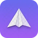 Paper Plane Neumorphism Interface Icon