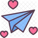 Paper Plane Love Letter Icon