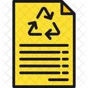 Paper Recycle File Document Icon