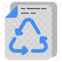 Paper Recycling Paper Refresh Paper Reload Icon