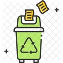 A Paper Recycle Bin Paper Recycling Garbage Recycling Icon