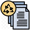Paper Recycling Paper Ecology And Environment Icon