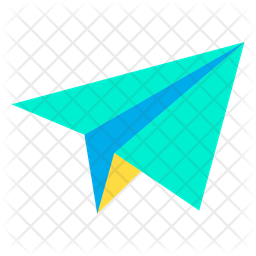 Paper Rocket Icon - Download in Flat Style