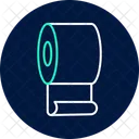 Paper Roll Neon Glow Icon
