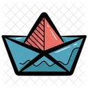 Paper Ship Origami Boat Icon