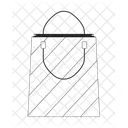 Paper shopping bag with handles  Icon
