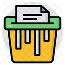 Paper Shredder Shredding Machine Appliance Icon