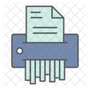 Paper Document Shredder Icon