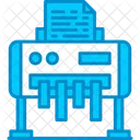 Paper Shredder Classified Document Icon