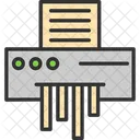 Paper Shredder Destroy Document Icon