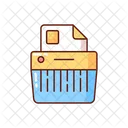 Paper Shredded Office Icon
