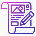 Paper Sketch  Icon