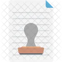 Paper Stamp Paper File Icon