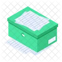 Paper Storage Refillable Box Storage Box Icon