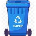 Paper waste bin  Symbol