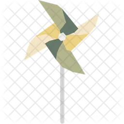 Paper windmill  Icon